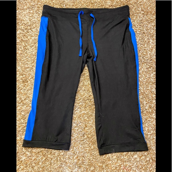 Pants - 🔮NEW!!! Black & Blue Yoga Pants Women’s XL